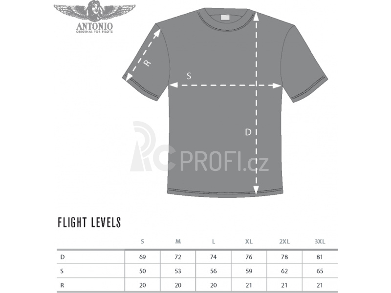 Antonio pánské tričko Flight Levels L