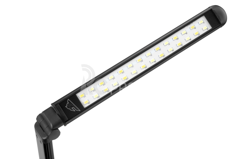 LED stolní - nastavitelná svíť. - sensor pohybu - pracovní vanička - barva černá