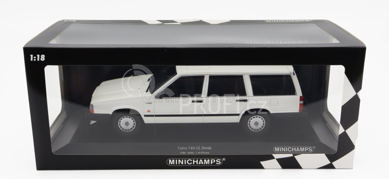 Minichamps Volvo 740gl Sw Station Wagon 1986 1:18 Bílá