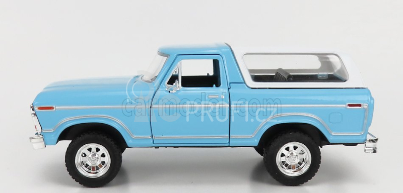 Motor-max Ford usa Bronco Hard-top Closed 1978 1:24 Světle Modrá Bílá