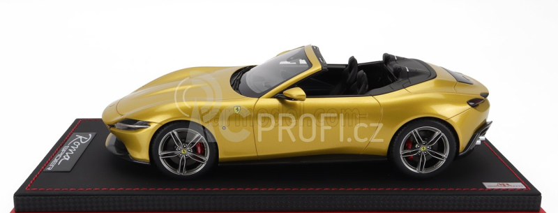 Mr-models Ferrari Roma Spider Open 2020 - Con Vetrina - With Showcase 1:18 Giallo Montecarlo - Žlutá Met.