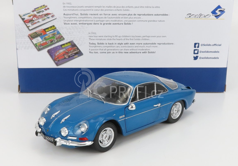 Solido Renault Alpine A110 1600s 1969 1:18 Modrá Alpina