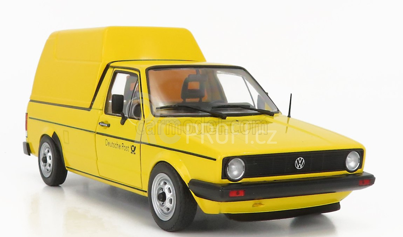Solido Volkswagen Caddy Pick-up Mki Closed Van Poste 1982 1:18 Žlutá