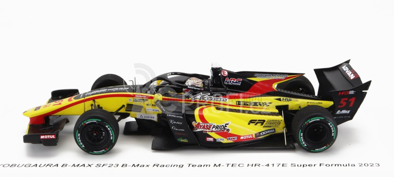 Spark-model Dallara Sf23 Honda M-tec Hr-417e Team B-max Racing N 51 Super Formula Season 2023 Raoul Hyman 1:43 Žlutá Červená Černá