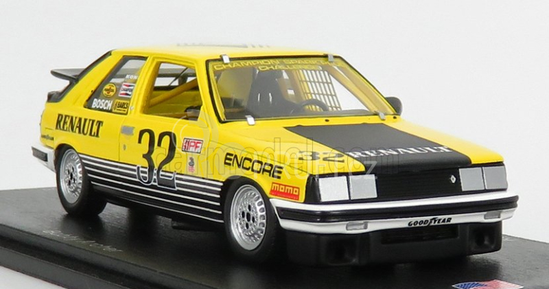 Spark-model Renault R11 Encore N 32 Sears Point 1984 Bobby Archer 1:43 Žlutá