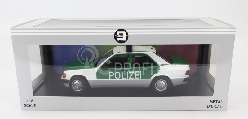 Triple9 Mercedes benz 190e (w201) Polizei Germany 1993 1:18 Bílá Zelená