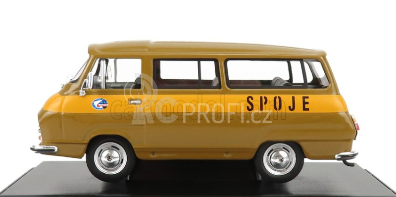 Abrex Škoda 1203 Minibus Poste Spoje 1974 1:43 Hnědá Žlutá