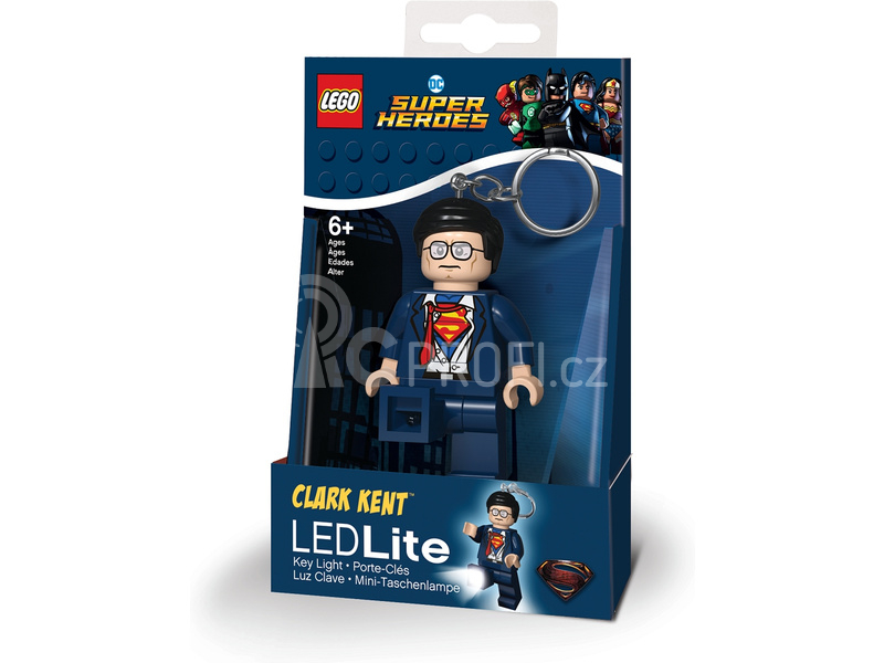 LEGO svítící klíčenka - DC Super Heroes Clark Kent