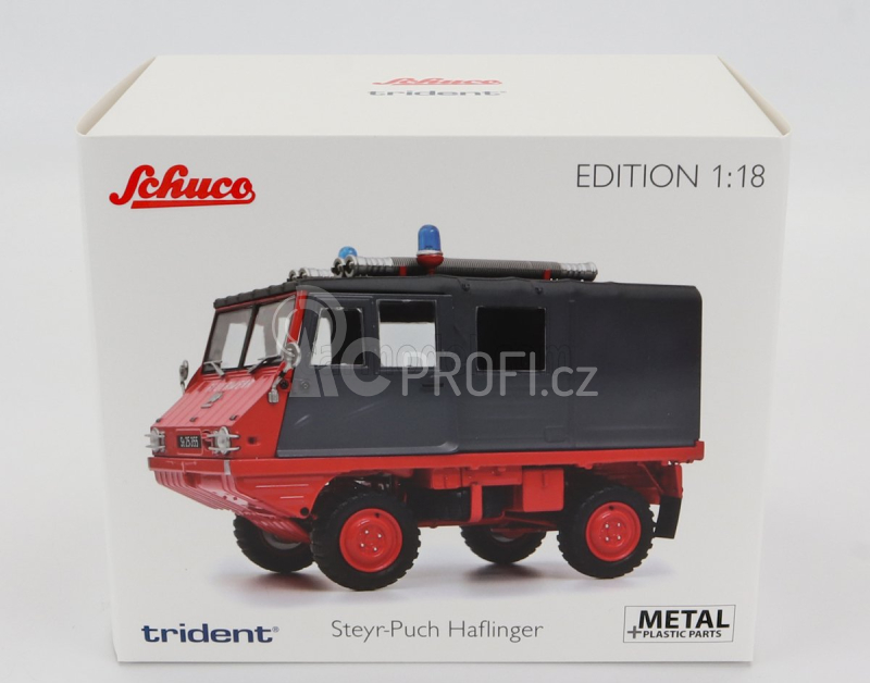 Schuco Steyr-puch Haflinger Feuerwehr 1975 1:18 Červená Šedá