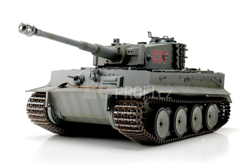 TORRO tank 1/16 RC Tiger I IR - zimní kamufláž světle šedá
