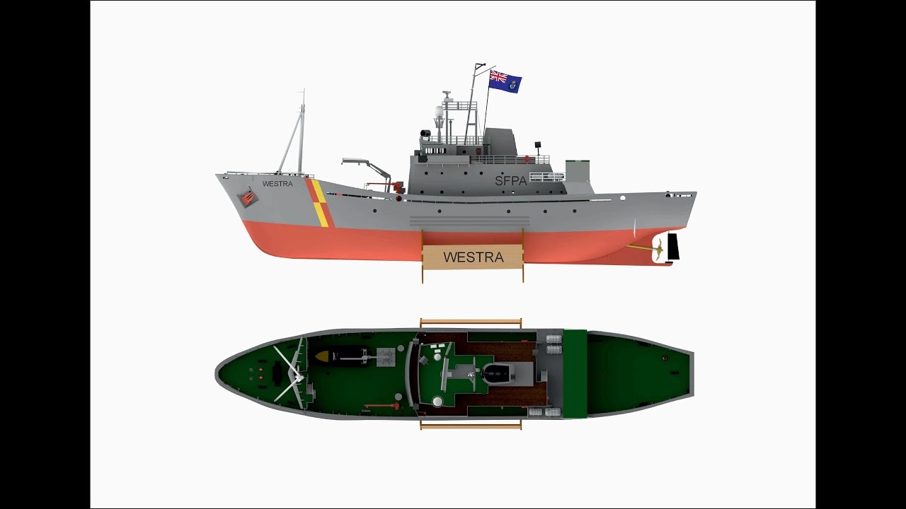 RC stavebnice Türkmodel FPV Westra hlídkový člun 1:50 kit