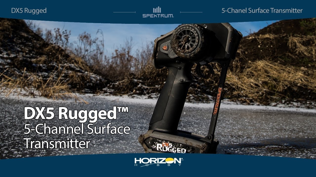 Spektrum DX5 Rugged DSMR zelený pouze vysílač