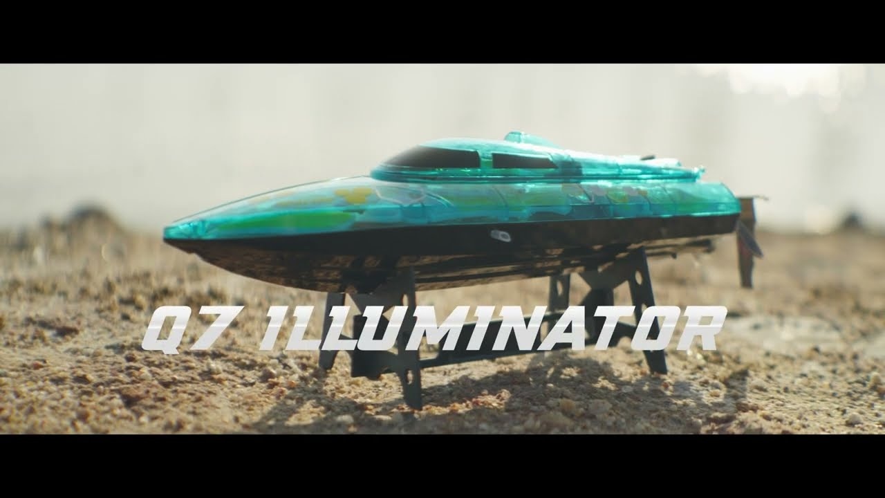 RC loď Revolt Q7 Illuminator, zelená