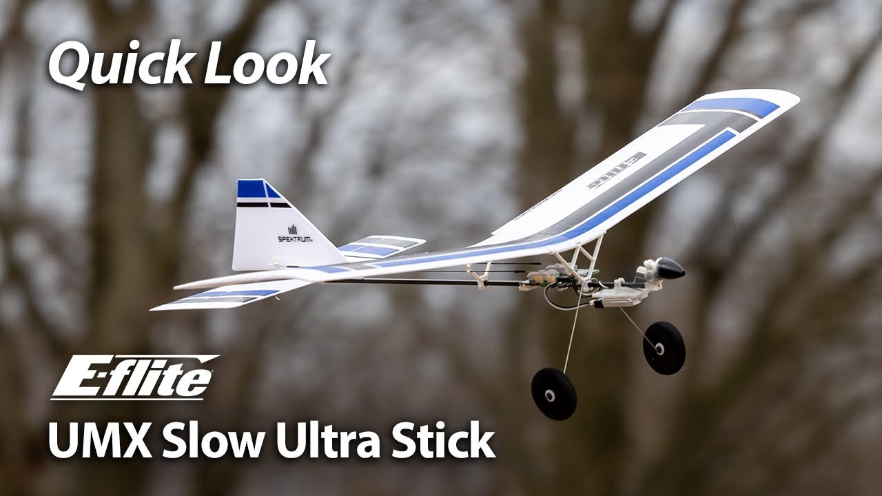 RC letadlo E-flite Slow Ultra Stick 0.5m AS3X SAFE Select RTF