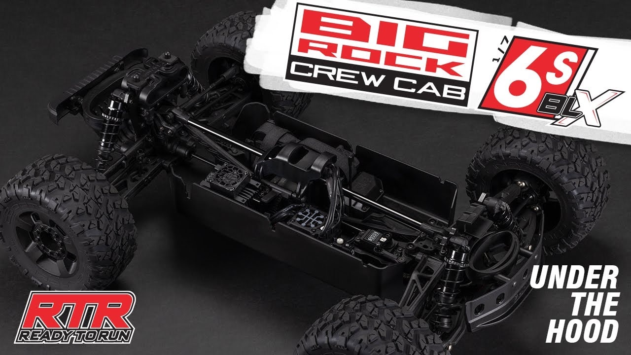 RC auto Arrma Big Rock 6S BLX 1:7 4WD RTR, červená