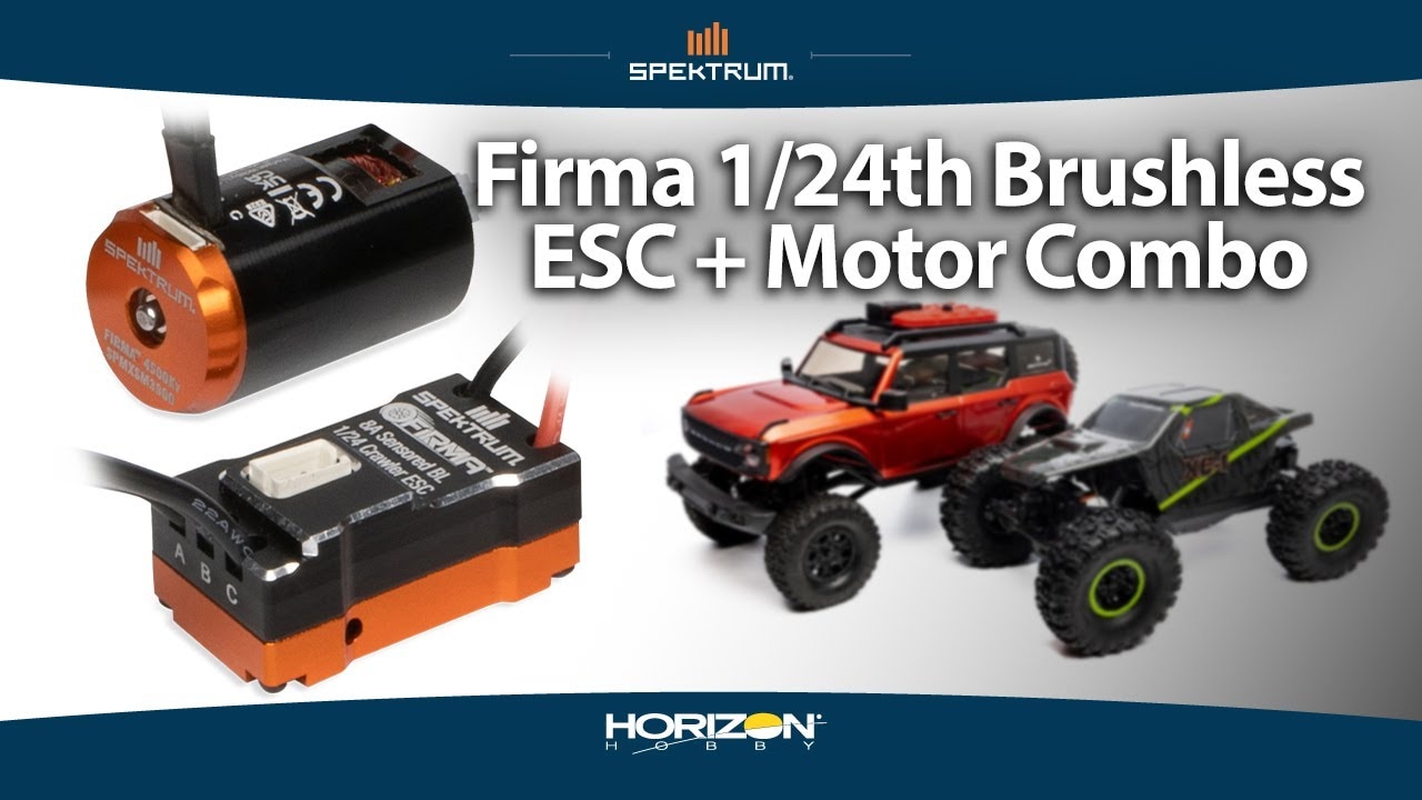 Spektrum motor střídavý Firma, regulátor 8A: SCX24
