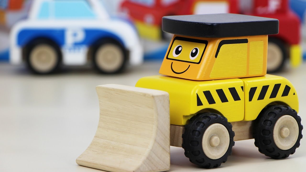 Wonderworld Dřevěný mini buldozér