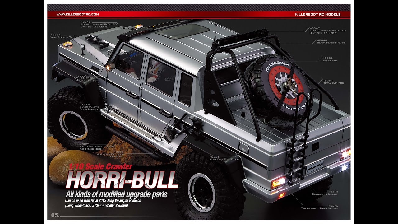 Killerbody karosérie 1:10 Horri Bull černá