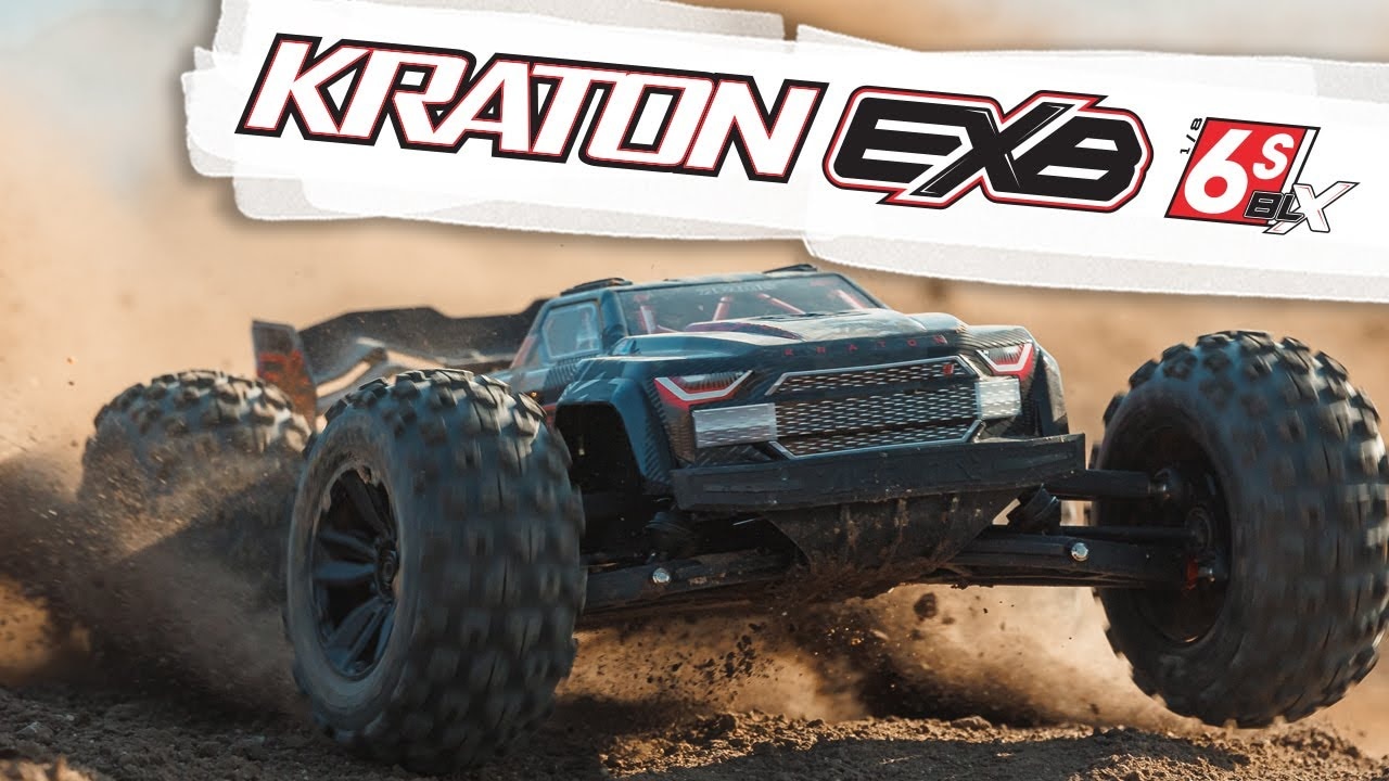 RC auto Arrma Kraton 6S BLX V6 1:8 4WD Extreme Bash RTR, černá