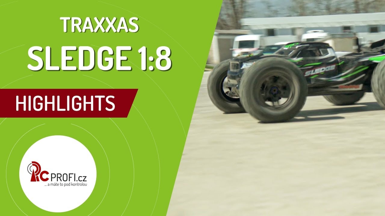 RC auto Traxxas Sledge 1:8 RTR, zelená