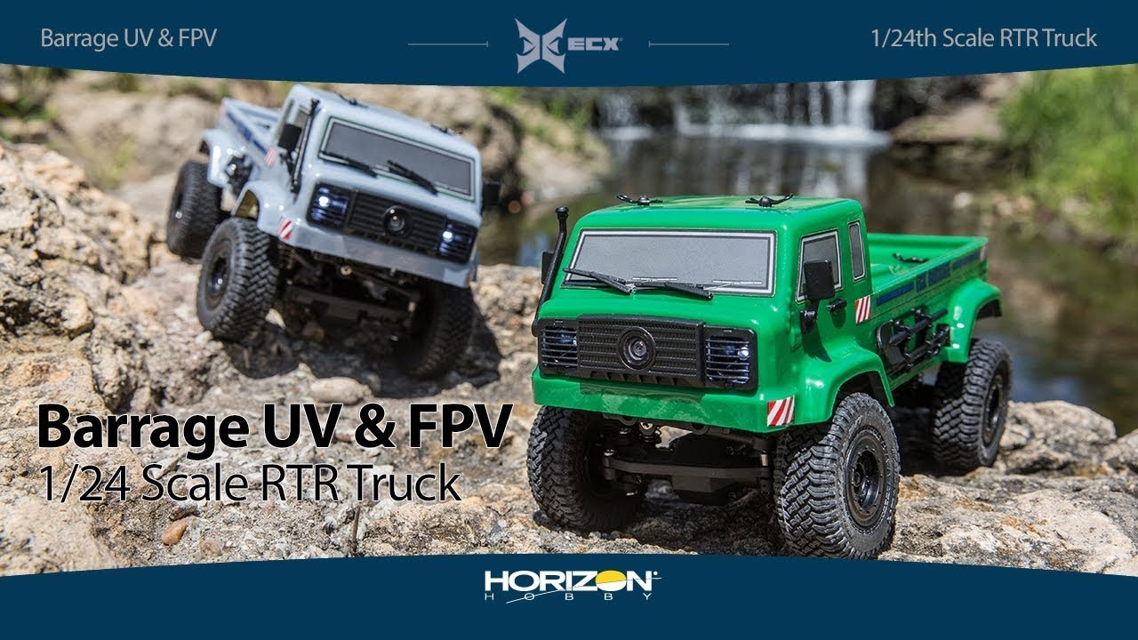 ECX Barrage UV 1:24 FPV 4WD RTR zelený