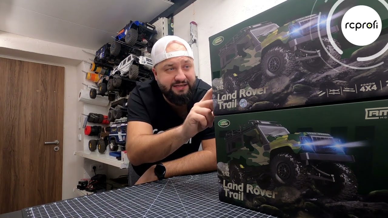 RC auto Land Rover Trail V2 1/12 RTR 4WD, bílá + náhradní baterie