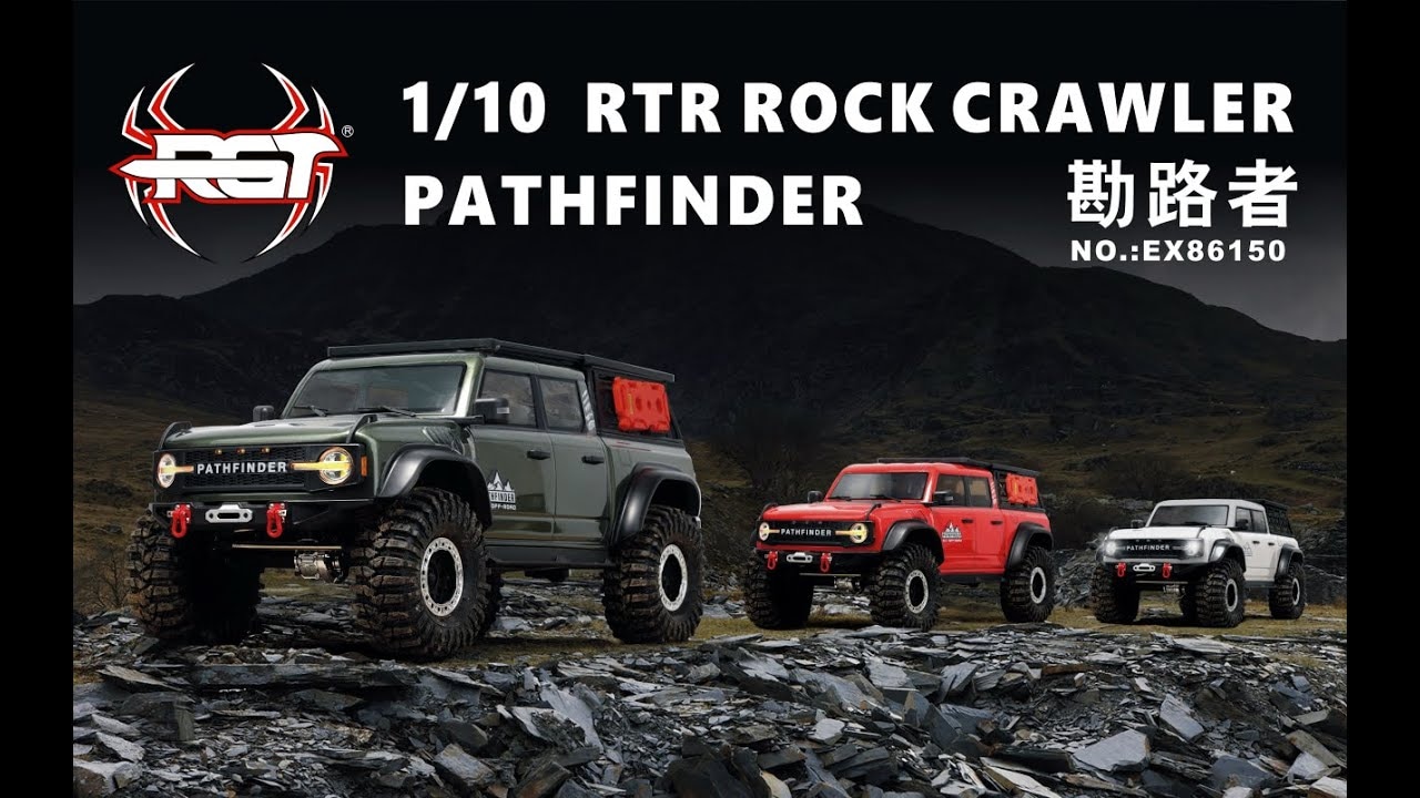 RC auto PATHFINDER 1/10 sada 2,4GHz, červená