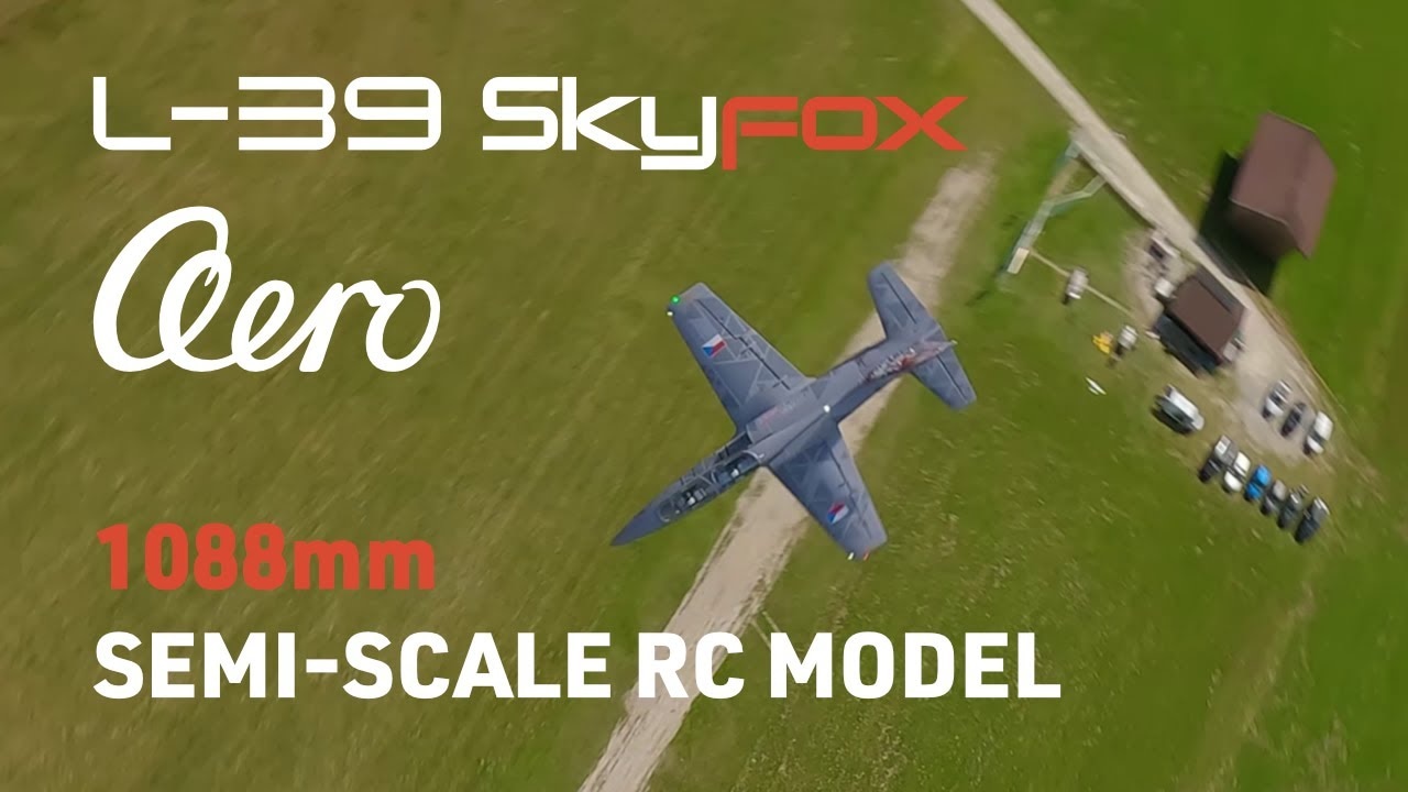 RC letadlo KAVAN L-39 Skyfox 1088mm, šedá
