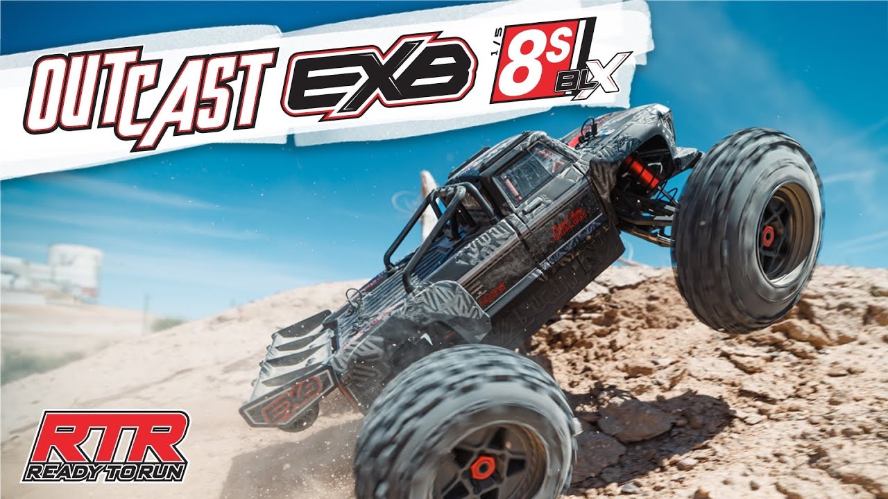 RC auto Arrma Outcast 8S BLX 1:5 4WD EXB RTR, černá