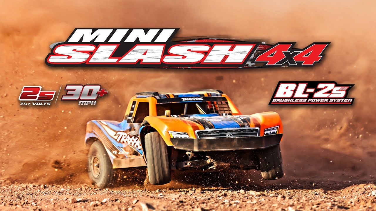 Traxxas Mini Slash 1:12 BL-2s 4WD RTR žlutý