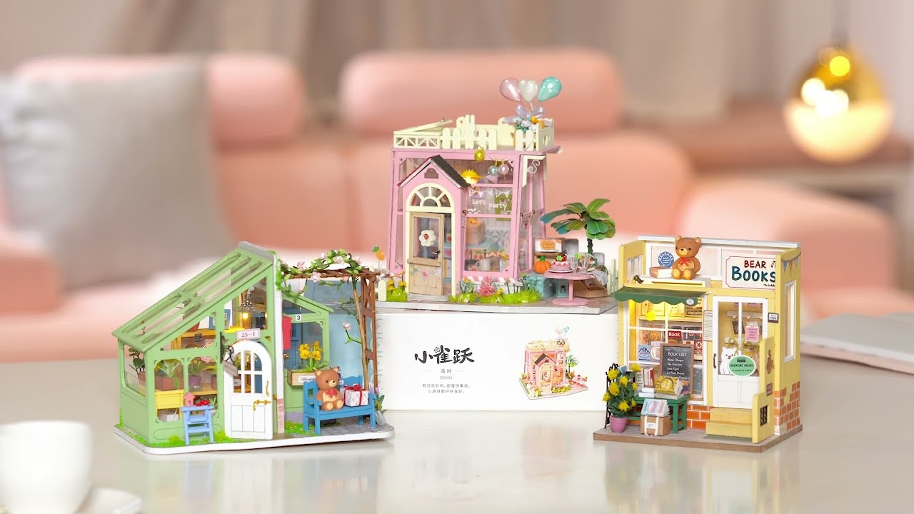 RoboTime miniatura domečku Medvědí knihkupectví