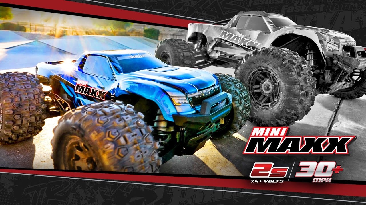 RC auto Traxxas Mini Maxx 1:12 BL-2s RTR, černá