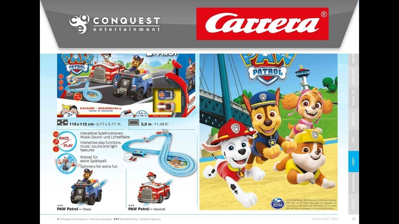 Autodráha Carrera FIRST - 63032 Tlapková patrola