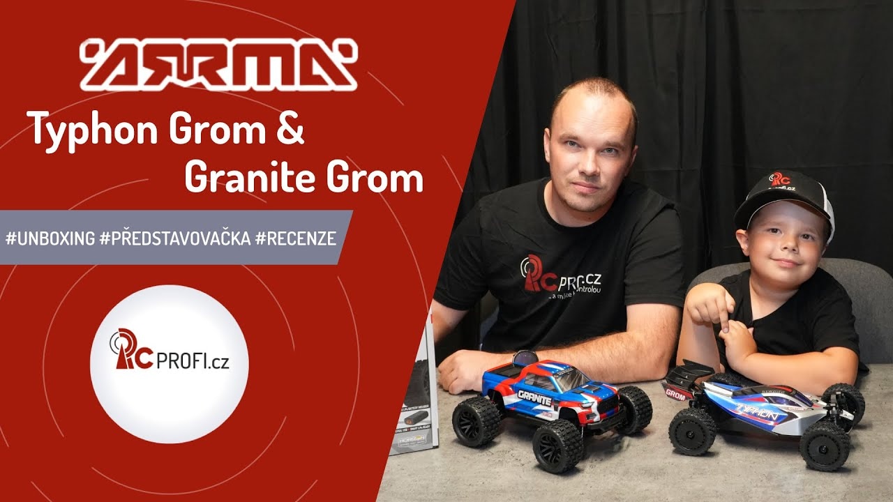 RC auto Arrma Typhon Grom 1:18 4WD Smart RTR, modrá