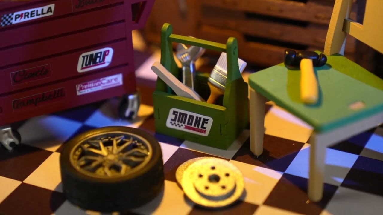 RoboTime miniatura domečku Garáž