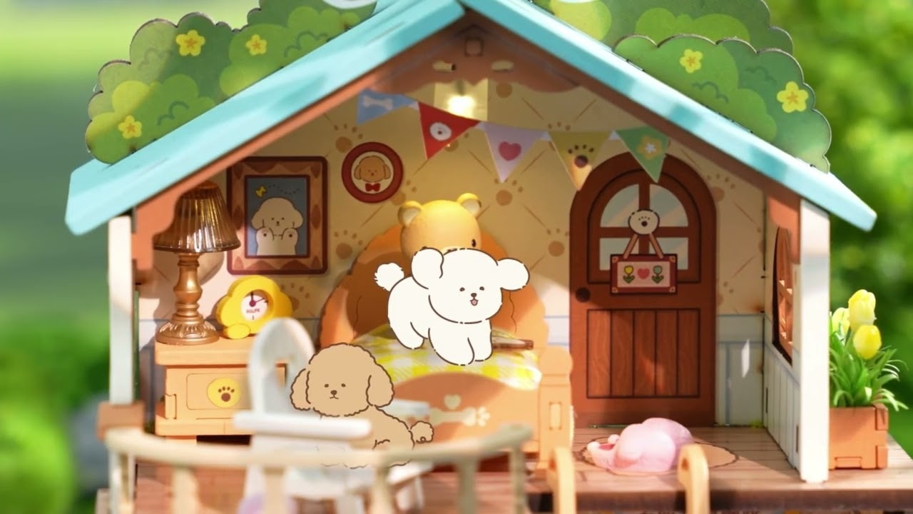 RoboTime Miniatura domečku Domeček pro štěňátka