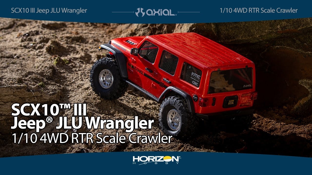 RC auto Axial SCX10III Jeep JLU Wrangler 4WD 1:10 RTR, šedá