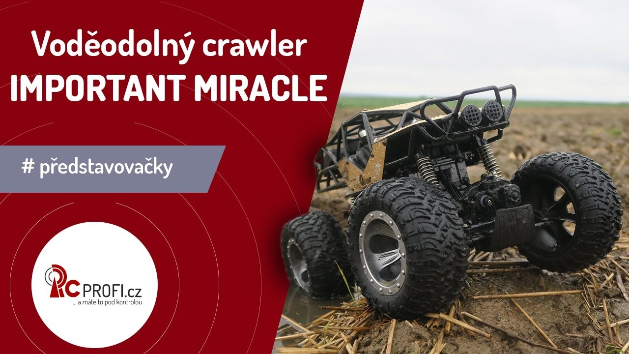 RC voděodolný crawler Important Miracle, zlatá