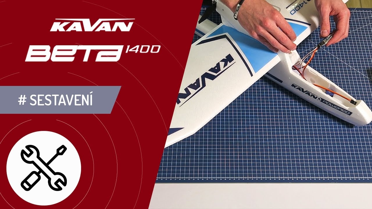 RC letadlo KAVAN Beta 1400 RTF, modrá