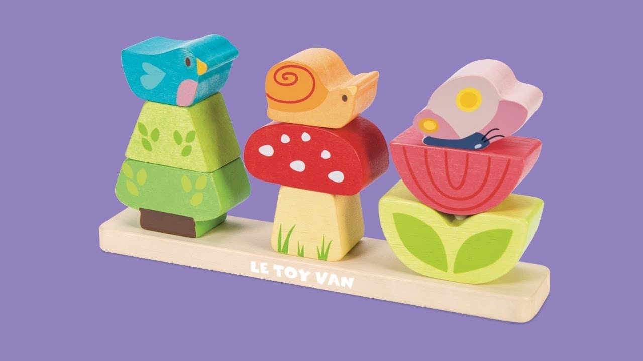 Le Toy Van Petilou skládací kostky veselá zahrádka