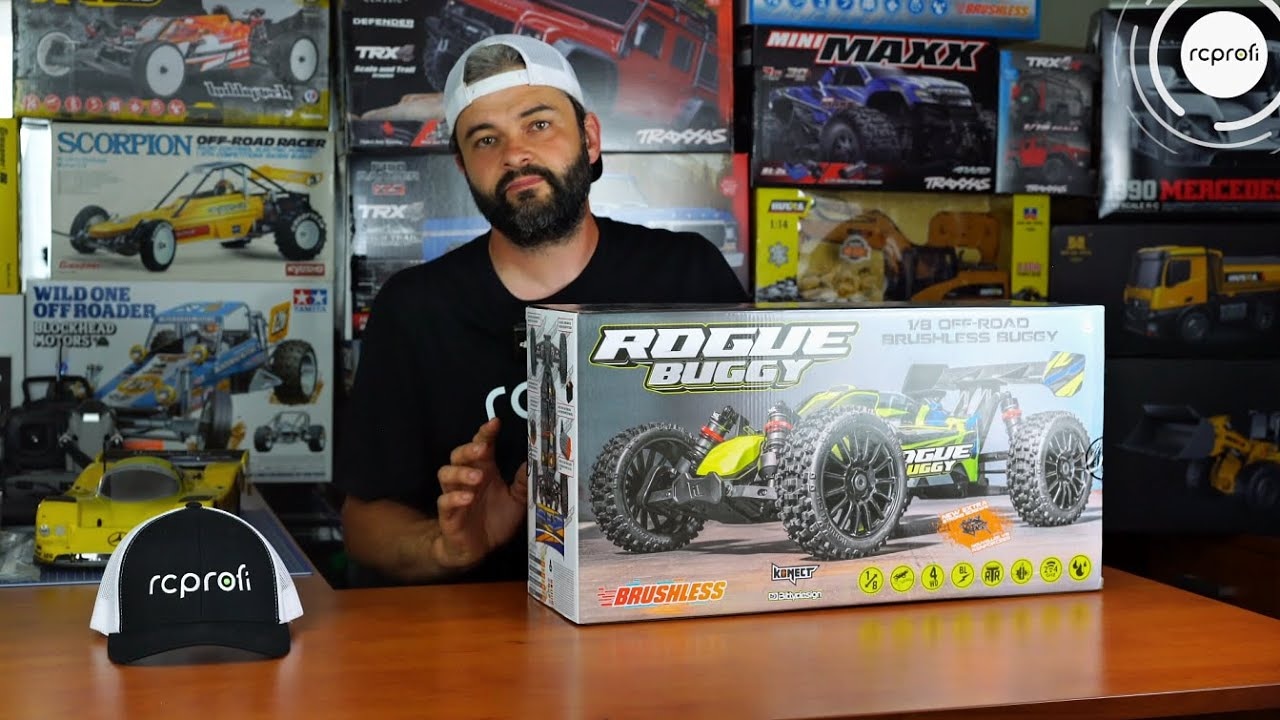 RC auto Rogue Buggy 3S BRUSHLESS RTR 4wd, oranžová