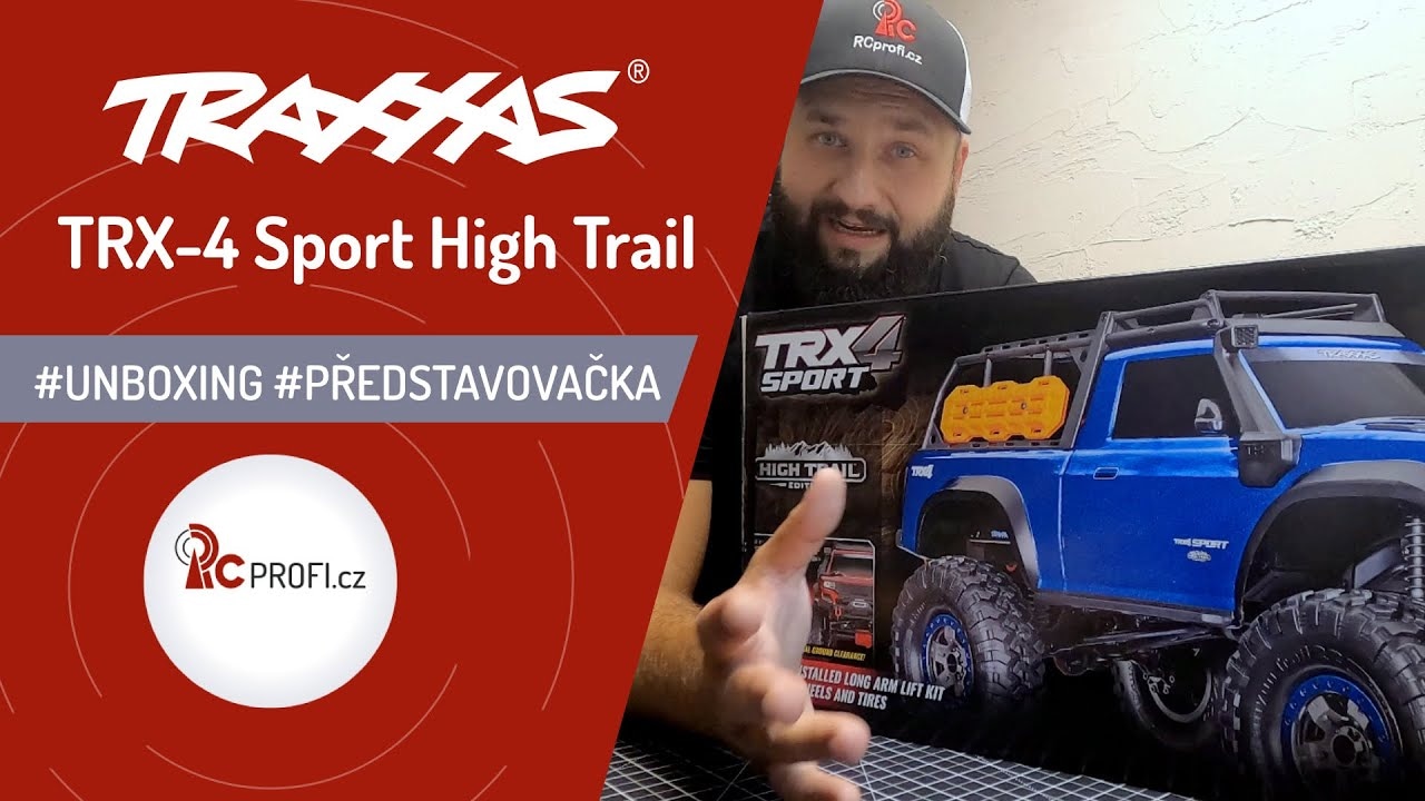 RC auto Traxxas TRX-4 Sport High Trail Edition 1:10 RTR, šedá