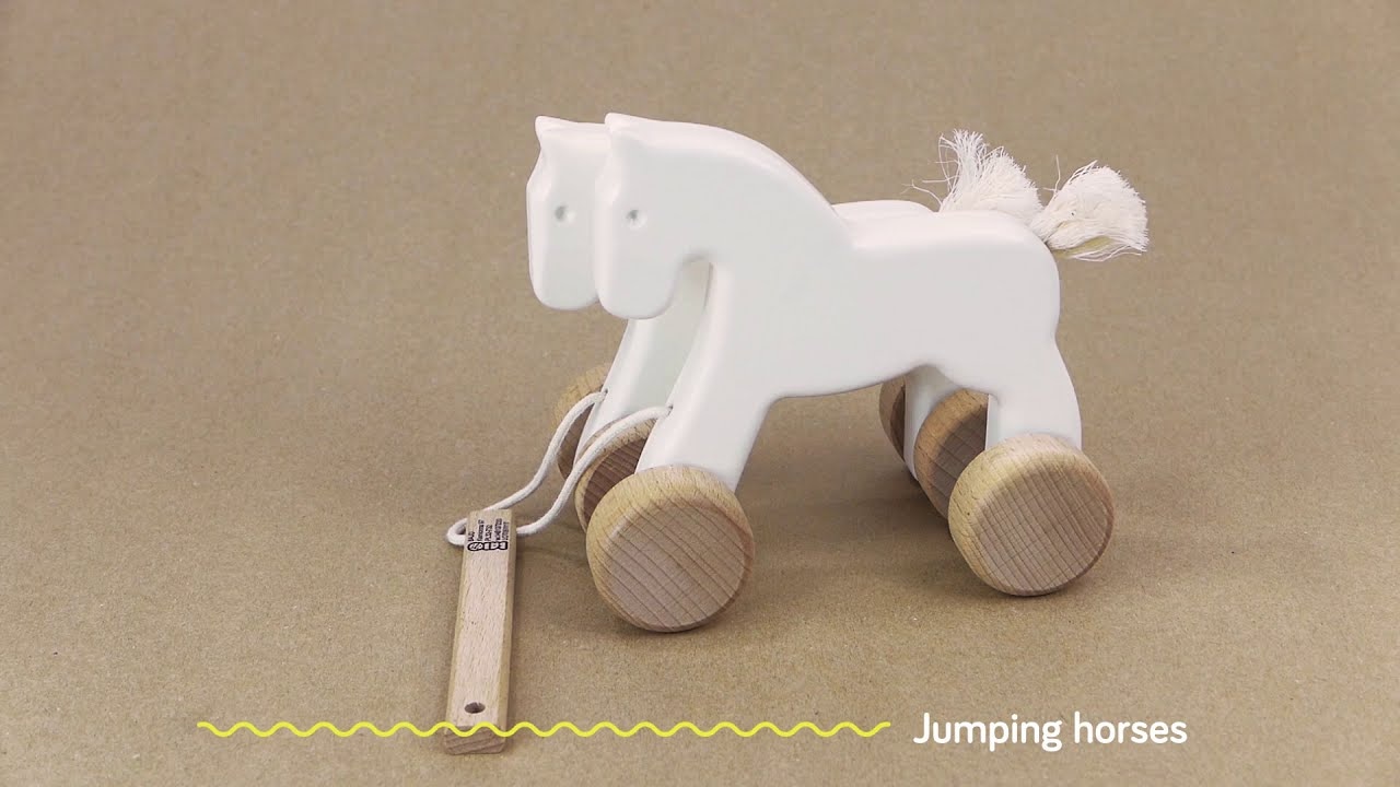 Bajo Tahací Skákací koně červená