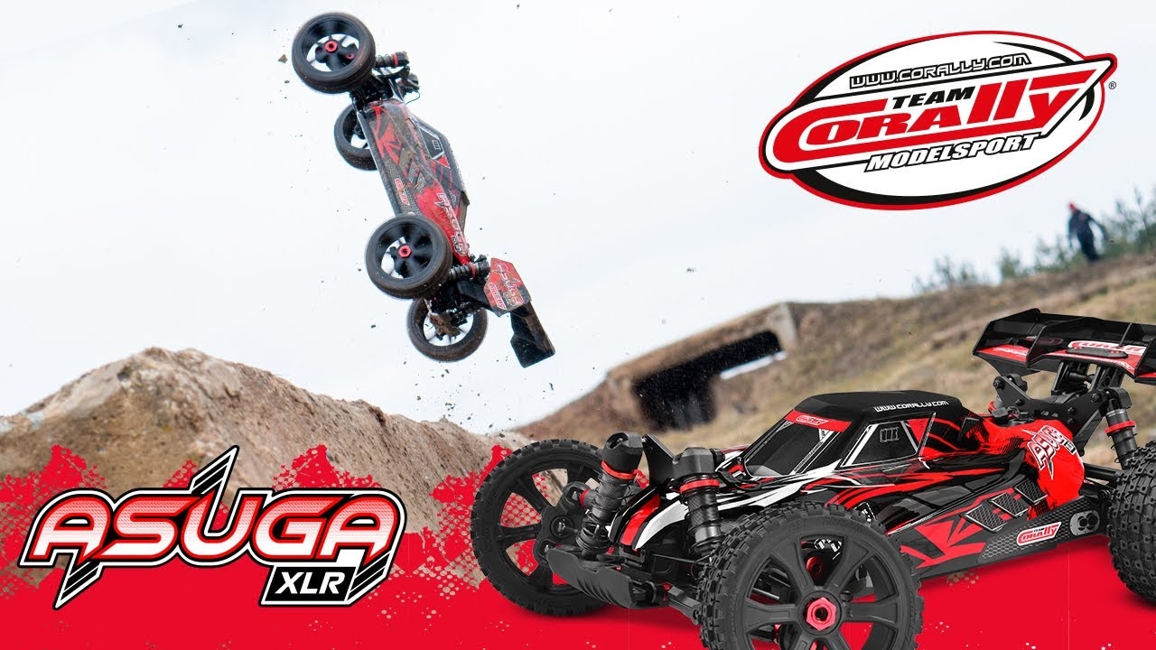 RC auto Asuga XLR 6S - buggy 4WD - RTR, modrá