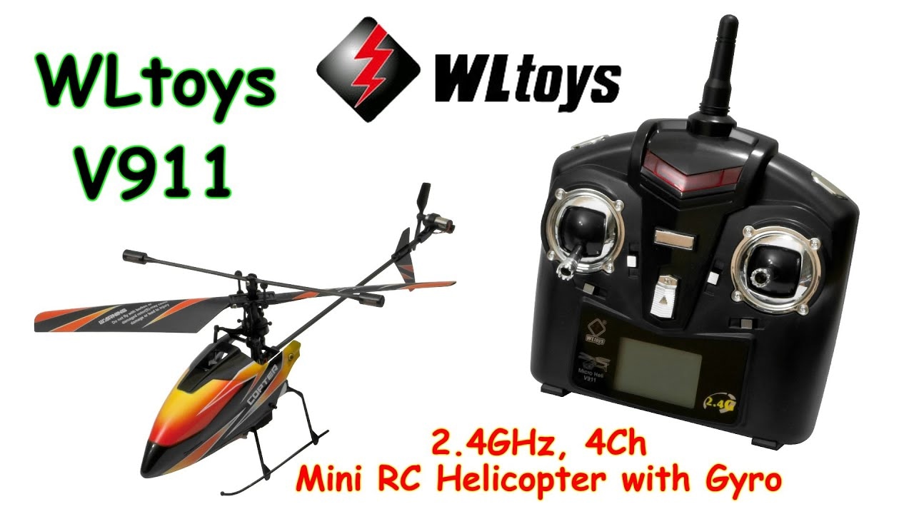 RC vrtulník WL Toys V911, černá