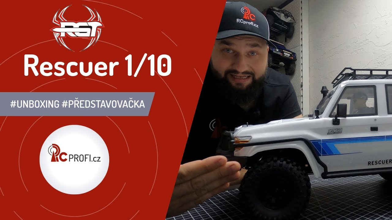 RC auto Rescuer 1/10 sada 2,4GHz, šedá