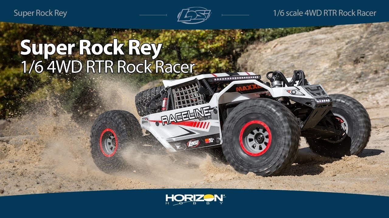 RC auto Losi Super Rock Rey V2 1:6 4WD RTR, šedá