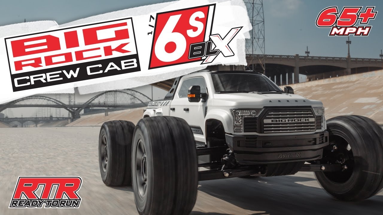 RC auto Arrma Big Rock 6S BLX 1:7 4WD RTR, červená