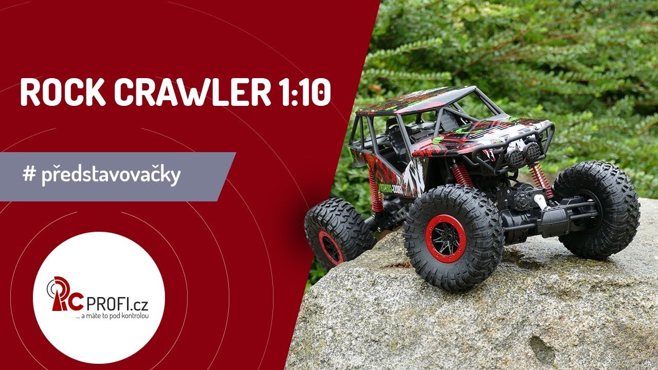 RC auto Rock Crawler 1:10, červená