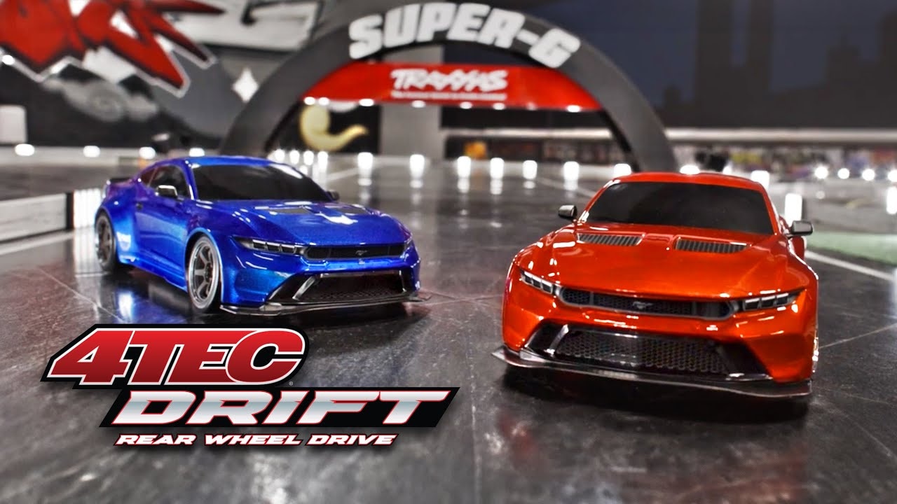 RC auto Traxxas 4-Tec Drift Ford Mustang 1:10 RTR, černá